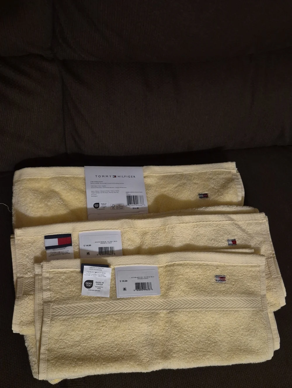 Tommy Hilfiger Modern American Yellow  B TWLOS DAISY 3-PC Towel Set